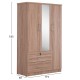 ΝΤΟΥΛΑΠΑ ΜΕ ΚΑΘΡΕΦΤΗ & ΣΥΡΤΑΡΙΑ FB92485.11 SONAMA OAK ΜΕΛΑΜΙΝΗ 119x48x183Υεκ