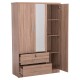 ΝΤΟΥΛΑΠΑ ΜΕ ΚΑΘΡΕΦΤΗ & ΣΥΡΤΑΡΙΑ FB92485.11 SONAMA OAK ΜΕΛΑΜΙΝΗ 119x48x183Υεκ