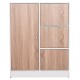 ΝΤΟΥΛΑΠΙ ΜΕ 4 ΑΠΟΘ.ΧΩΡΟΥΣ FB92479.01 SONAMA OAK-ΛΕΥΚΗ ΜΕΛΑΜΙΝΗ 80x39,5x99,5Υεκ
