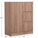 ΝΤΟΥΛΑΠΙ ΜΕ 4 ΑΠΟΘ.ΧΩΡΟΥΣ FB92479.02 SONAMA OAK ΜΕΛΑΜΙΝΗ 80x39,5x99,5Υεκ.