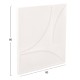 ΠΙΝΑΚΑΣ ΤΕΤΡΑΓΩΝΟΣ FB94508 MDF ΣΕ ΥΠΟΛΕΥΚΟ ΧΡΩΜΑ 80x4(πάχος)x80Υεκ.