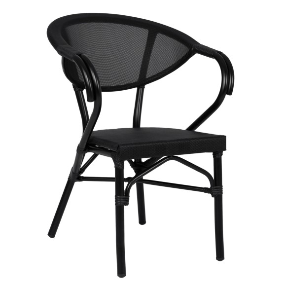 ΠΟΛΥΘΡΟΝΑ ΑΛΟΥΜΙΝΙΟΥ ΜΑΥΡΗ ΜΕ TEXTLINE FB95025.02 59x60x82 cm