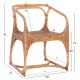 ΠΟΛΥΘΡΟΝΑ FB99955.02 ΦΥΣΙΚΟ RATTAN-ΚΑΡΥΔΙ ΧΡΩΜΑ 60x57x79Υεκ.