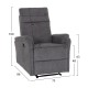 ΠΟΛΥΘΡΟΝΑ RELAX ΜΕ ΗΛΕΚΤΡΙΚΗ ΑΝΑΚΛΙΣΗ FB93309.01 ΜΠΕΖ ΥΦΑΣΜΑ 75x86x100Yεκ