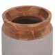 ΔΙΑΚΟΣΜΗΤΙΚΟ ΒΑΖΟ ΔΑΠΕΔΟΥ FB94662.03L FIBER CEMENT ΓΚΡΙ--ΞΥΛΟ ΤΕΑΚ Φ41x47Υ