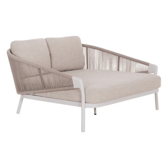 DAYBED FB96474.02 ΛΕΥΚΟ ΑΛΟΥΜΙΝΙΟ--ΣΧΟΙΝΙ--OLEFIN 157x147x88Υεκ