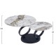 ΤΡΑΠΕΖΙ ΣΑΛΟΝΙΟΥ ΔΙΠΛΟ FB918364.01 ΜΕΤΑΛΛΟ--SINTERED STONE PANDORA Φ80Χ44Υεκ