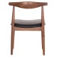 KΑΡΕΚΛΑ ΤΡΑΠΕΖΑΡΙΑΣ FB99947.03 RUBBERWOOD ΚΑΡΥΔΙ-ΜΑΥΡΟ PU 55x51x75Υεκ - 2τμχ