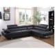 ΚΑΝΑΠΕΣ ΓΩΝΙΑ ΔΕΞΙΑ FB93084.02R ΑΠΟ ΜΑΥΡΟ PU 270x200x87Υ εκ.