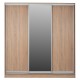 ΝΤΟΥΛΑΠΑ 3ΦΥΛΛΗ ΣΥΡΟΜΕΝΗ ΜΕ ΚΑΘΡΕΠΤΗ SONAMA OAK FB92435  200X60X210Υεκ