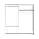 ΣΕΤ 2 ΤΜΧ ΝΤΟΥΛΑΠΑ 4ΦΥΛΛΗ SONAMA 160X42X181 FB911350.02