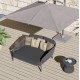 DAYBED FB96474.01 ΣΚΟΥΡΟ ΓΚΡΙ ΑΛΟΥΜΙΝΙΟ-ΣΧΟΙΝΙ-OLEFIN 157x147x88Υεκ