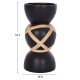 ΔΙΑΚΟΣΜΗΤΙΚΟ ΒΑΖΟ ΔΑΠΕΔΟY FB94672.01L TERRACOTTA ΜΑΥΡΟ-RATTAN Φ32x62.5Υεκ