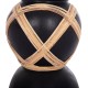 ΔΙΑΚΟΣΜΗΤΙΚΟ ΒΑΖΟ ΔΑΠΕΔΟY FB94672.01L TERRACOTTA ΜΑΥΡΟ-RATTAN Φ32x62.5Υεκ