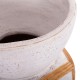 ΔΙΑΚΟΣΜΗΤΙΚΟ ΒΑΖΟ ΔΑΠΕΔΟΥ FB94672.02S TERRACOTTA ΛΕΥΚΟ--RATTAN Φ27.5x50Υεκ