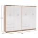 ΝΤΟΥΛΑΠΑ 8ΦΥΛΛΗ FB921237.02 ΜΕΛΑΜΙΝΗ SONAMA & ΛΕΥΚΟ 241x42,5Χ180,5Υεκ.