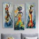 ΠΙΝΑΚΑΣ ΤΡΙΠΤΥΧΟ MDF AFRICAN GIRL IN COLORFUL DRESS FB97204.02 60X0,3X50 εκ.
