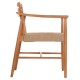 ΠΟΛΥΘΡΟΝΑ ΤΡΑΠΕΖΑΡΙΑΣ FB918351 ΞΥΛΟ TEAK & ΣΧΟΙΝΙ VIRO ΦΥΣΙΚΟ 53,5x60x78Υεκ