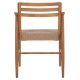 ΠΟΛΥΘΡΟΝΑ ΤΡΑΠΕΖΑΡΙΑΣ FB918351 ΞΥΛΟ TEAK & ΣΧΟΙΝΙ VIRO ΦΥΣΙΚΟ 53,5x60x78Υεκ