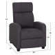 ΠΟΛΥΘΡΟΝΑ ΣΑΛΟΝΙΟΥ RELAX FB93299.01 ΓΚΡΙ ΥΦΑΣΜΑ 68x80x93Υεκ