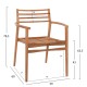 ΠΟΛΥΘΡΟΝΑ FB99936 ΜΑΣΙΦ ΞΥΛΟ TEAK ΣΕ ΦΥΣΙΚΟ 59x60x78,5Υ - 2τμχ