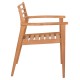 ΠΟΛΥΘΡΟΝΑ FB99936 ΜΑΣΙΦ ΞΥΛΟ TEAK ΣΕ ΦΥΣΙΚΟ 59x60x78,5Υ - 2τμχ