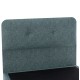 FB9648.27 ΚΡΕΒΑΤΙ, LIGHT GREEN NUBUCK-type fabric, 120x200 εκ.