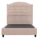 ΚΡΕΒΑΤΙ ΑΠΟ ΜΠΕΖ ΥΦΑΣΜΑ NUBUCK FB9647.22 ΓΙΑ ΣΤΡΩΜΑ 120x200 εκ.