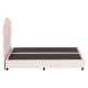 ΚΡΕΒΑΤΙ FB9638.22 ΜΠΕΖ ΥΦΑΣΜΑ Τ. NUBUCK ΓΙΑ ΣΤΡΩΜΑ 150x200εκ.