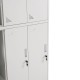 ΦΟΡΙΑΜΟΣ ΜΕΤΑΛΛΙΚΟΣ FB95546.11 6 ΝΤΟΥΛΑΠΑΚΙΑ ΜΕ ΚΛΕΙΔΑΡΙΕΣ-ΓΚΡΙ 90x45x185Υεκ.