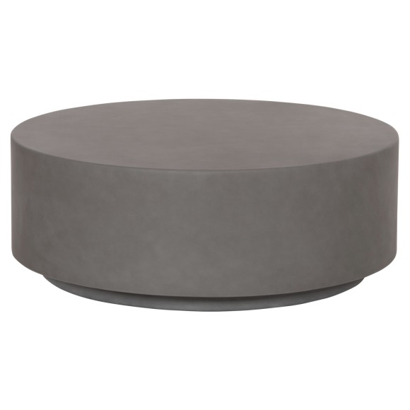 ΤΡΑΠΕΖΙ ΜΕΣΗΣ ΣΤΡΟΓΓΥΛΟ FB96579.01 ΓΚΡΙ FIBER CEMENT Φ90x30Υεκ.