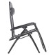 ΠΟΛΥΘΡΟΝΑ RELAX FB95095.11 ΓΚΡΙ TEXTILENE-ΜΑΥΡΟ ΜΕΤΑΛΛΟ 67x145x110Υεκ.