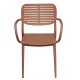 ΠΟΛΥΘΡΟΝΑ ΤΡΑΠΕΖΑΡΙΑΣ FB96644.08 ΑΛΟΥΜΙΝΙΟ ΣΕ TERRACOTTA 58x52x78Υεκ