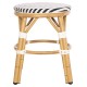 ΣΚΑΜΠΟ ΑΛΟΥΜΙΝΙΟΥ FB96285.03 BAMBOO LOOK-TEXTILENE ΛΕΥΚΟ-ΜΑΥΡΟ Φ36x46Υεκ.