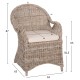 ΠΟΛΥΘΡΟΝΑ ΜΕ ΕΚΡΟΥ ΜΑΞΙΛΑΡΙ FB99536 ΚΑΦΕ RATTAN 63x65x87Υεκ.
