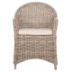 ΠΟΛΥΘΡΟΝΑ ΜΕ ΕΚΡΟΥ ΜΑΞΙΛΑΡΙ FB99536 ΚΑΦΕ RATTAN 63x65x87Υεκ.
