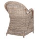 ΠΟΛΥΘΡΟΝΑ ΜΕ ΕΚΡΟΥ ΜΑΞΙΛΑΡΙ FB99536 ΚΑΦΕ RATTAN 63x65x87Υεκ.