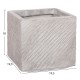 ΣΕΤ 4ΤΜΧ ΓΛΑΣΤΡΕΣ ΤΕΤΡΑΓΩΝΕΣ FB94730 FIBERCLAY ΓΚΡΙ CEMENT 37x37x32Υεκ.