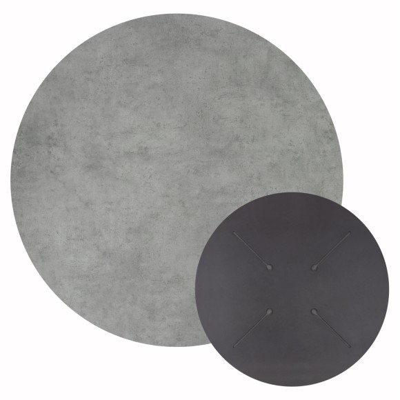 ΕΠΙΦΑΝΕΙΑ ΤΡΑΠΕΖΙΟΥ HPL ΣΤΡΟΓΓΥΛΗ FB95842.32 CEMENT Φ70εκ.