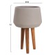 ΓΛΑΣΤΡΑ ΕΣΩΤ.ΧΩΡΟΥ FB94680.03L FIBER CEMENT ΓΚΡΙ--ΒΑΣΗ TEAK Φ38x62Υεκ