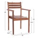 ΠΟΛΥΘΡΟΝΑ FB96358 ΞΥΛΟ TEAK ΣΕ ΦΥΣΙΚΟ--58x58,5x88Υεκ.