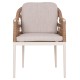 ΠΟΛΥΘΡΟΝΑ FB96556.02 ΑΛΟΥΜΙΝΙΟ & OLEFIN ΜΠΕΖ-TWIST WICKER 58x60x80Yεκ - 2τμχ