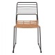 ΚΑΡΕΚΛΑ ΜΕΤΑΛΛΙΚΗ FB95694 ΜΕ WICKER ΜΠΕΖ 51x54x83Υ εκ.