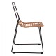 ΚΑΡΕΚΛΑ ΜΕΤΑΛΛΙΚΗ FB95694 ΜΕ WICKER ΜΠΕΖ 51x54x83Υ εκ.