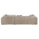 ΚΑΝΑΠΕΣ ΓΩΝΙΑ FB93275.01R ΜΠΕΖ ΥΦΑΣΜΑ 110-282x98-160x72Υεκ.