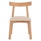 KΑΡΕΚΛΑ ΤΡΑΠΕΖΑΡΙΑΣ FB918335.11 RUBBERWOOD ΦΥΣΙΚΟ-ΕΚΡΟΥ PU 51x55x74Υεκ - 2τμχ
