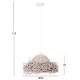 ΦΩΤΙΣΤΙΚΟ ΟΡΟΦΗΣ ΚΡΕΜΑΣΤΟ FB94349 SEAGRASS ΣΕ WHITEWASH ΧΡΩΜΑ Φ50x25-135Υεκ.