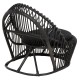 ΠΟΛΥΘΡΟΝΑ FB9840.03 ΦΥΣΙΚΟ RATTAN ΜΕ ΜΑΞΙΛΑΡΙ-ΜΑΥΡΟ 80x97x85Υεκ.