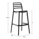 ΣΚΑΜΠΟ BAR ΠΟΛΥΠΡΟΠΥΛΕΝΙΟΥ FB96099.02 ΜΑΥΡΟ 37,2x50x101,5Υεκ.