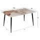ΤΡΑΠΕΖΙ ΤΡΑΠΕΖΑΡΙΑΣ SINTERED STONE FB98588.03 BROWN-WHITE MARBLE 160x90x76Y εκ.
